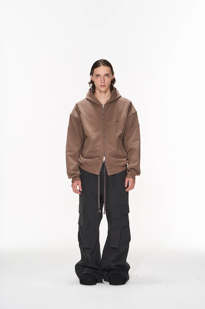 BLIND NO PLAN 3D Lines Zipper Hoodie