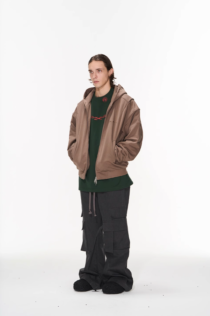 BLIND NO PLAN 3D Lines Zipper Hoodie