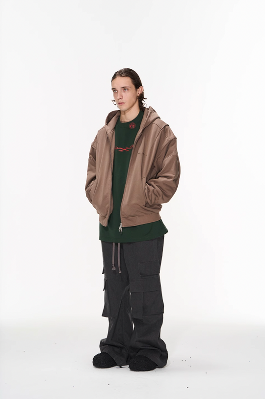 BLIND NO PLAN 3D Lines Zipper Hoodie