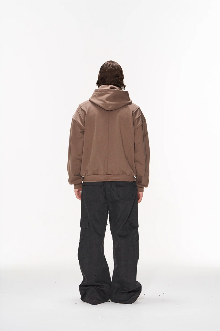 BLIND NO PLAN 3D Lines Zipper Hoodie