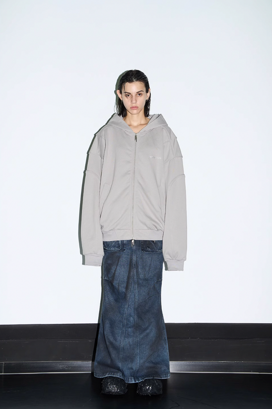 BLIND NO PLAN 3D Lines Zipper Hoodie