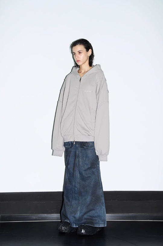 BLIND NO PLAN 3D Lines Zipper Hoodie