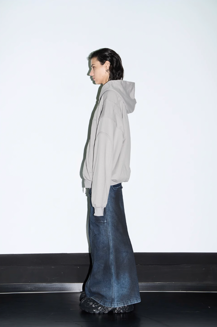 BLIND NO PLAN 3D Lines Zipper Hoodie