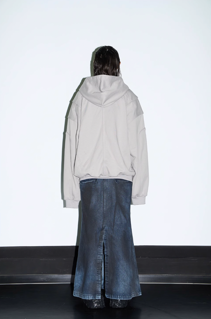 BLIND NO PLAN 3D Lines Zipper Hoodie