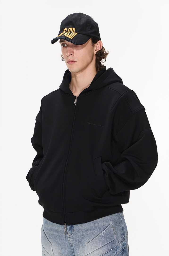 BLIND NO PLAN 3D Lines Zipper Hoodie