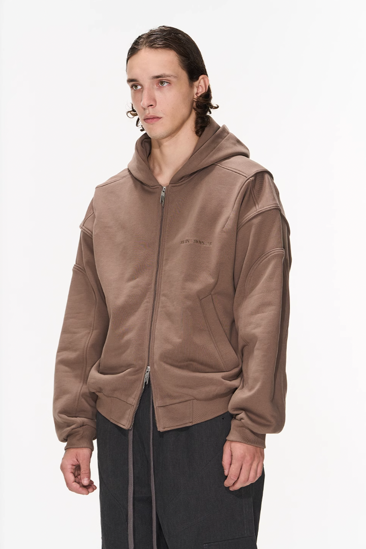 BLIND NO PLAN 3D Lines Zipper Hoodie