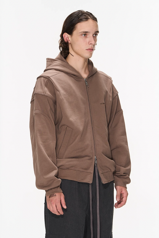 BLIND NO PLAN 3D Lines Zipper Hoodie