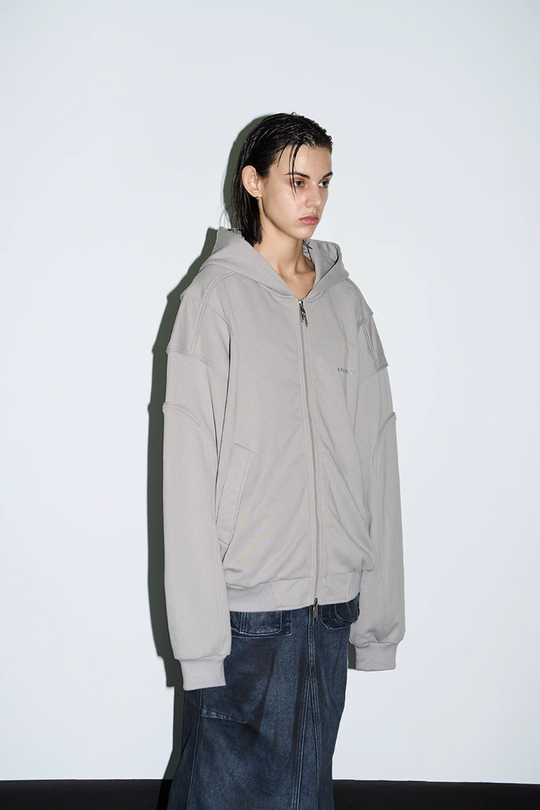 BLIND NO PLAN 3D Lines Zipper Hoodie