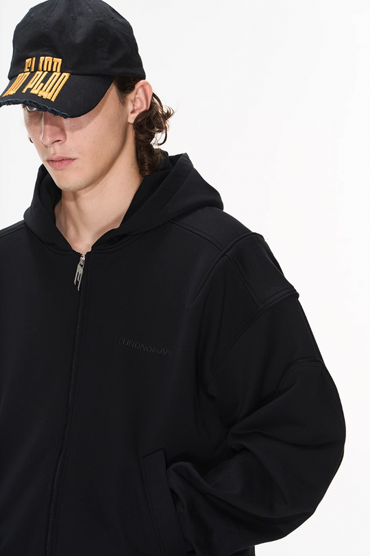 BLIND NO PLAN 3D Lines Zipper Hoodie