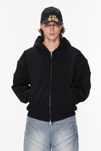 BLIND NO PLAN 3D Lines Zipper Hoodie