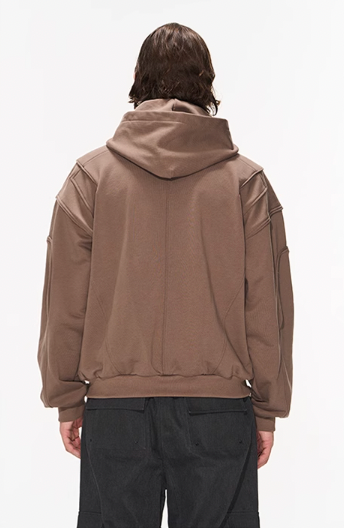 BLIND NO PLAN 3D Lines Zipper Hoodie