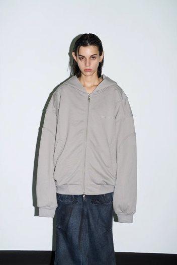 BLIND NO PLAN 3D Lines Zipper Hoodie