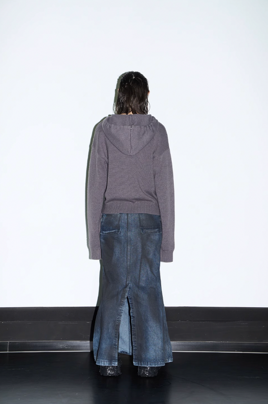 BLIND NO PLAN Basic LOGO Knit Hoodie