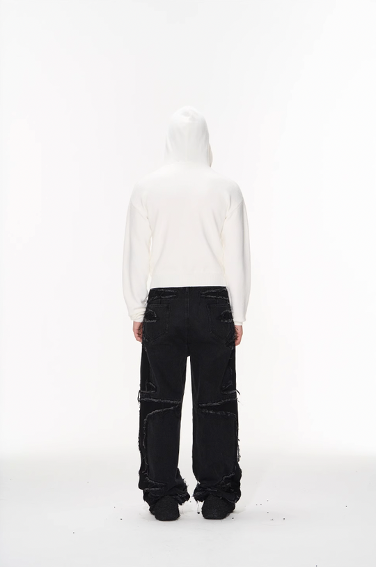 BLIND NO PLAN Basic LOGO Knit Hoodie