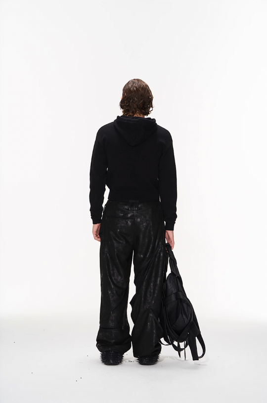 BLIND NO PLAN Basic LOGO Knit Hoodie