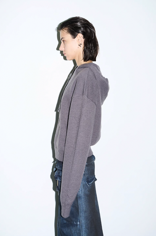 BLIND NO PLAN Basic LOGO Knit Hoodie