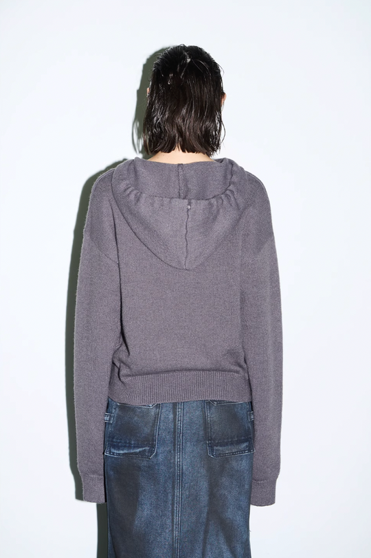 BLIND NO PLAN Basic LOGO Knit Hoodie