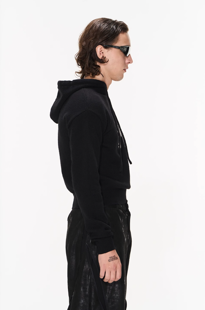 BLIND NO PLAN Basic LOGO Knit Hoodie