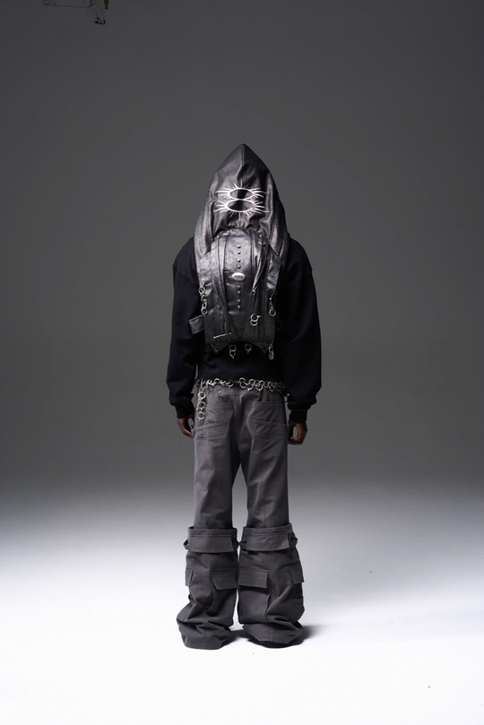 BLIND NO PLAN x BLACK8 Direct Print Short Hoodie