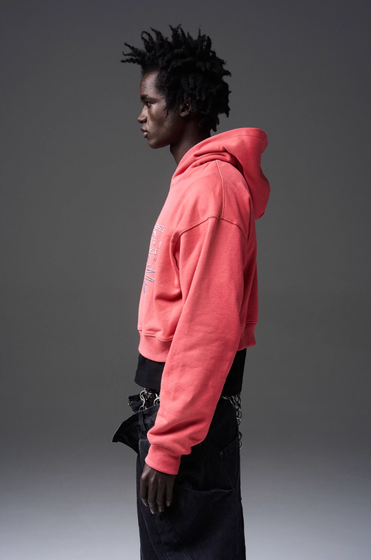 BLIND NO PLAN x BLACK8 Direct Print Short Hoodie