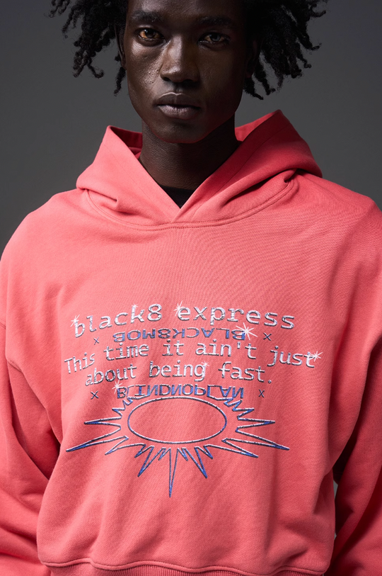 BLIND NO PLAN x BLACK8 Direct Print Short Hoodie