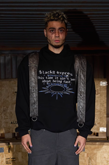 BLIND NO PLAN x BLACK8 Direct Print Hoodie