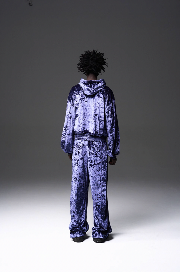 BLIND NO PLAN 3D Fly Hank Velvet Zipper Hoodie