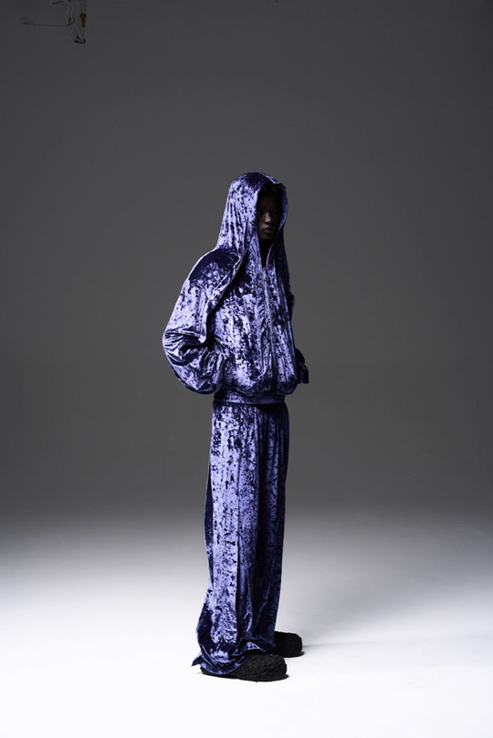 BLIND NO PLAN 3D Fly Hank Velvet Zipper Hoodie