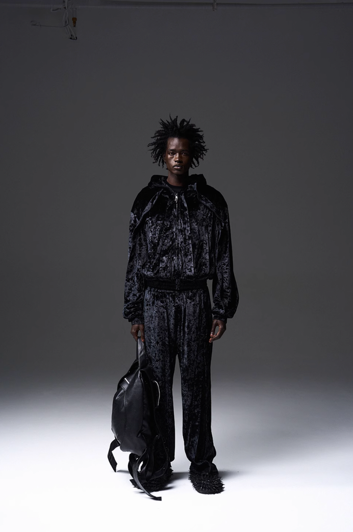 BLIND NO PLAN 3D Fly Hank Velvet Zipper Hoodie