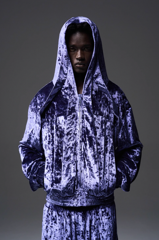 BLIND NO PLAN 3D Fly Hank Velvet Zipper Hoodie