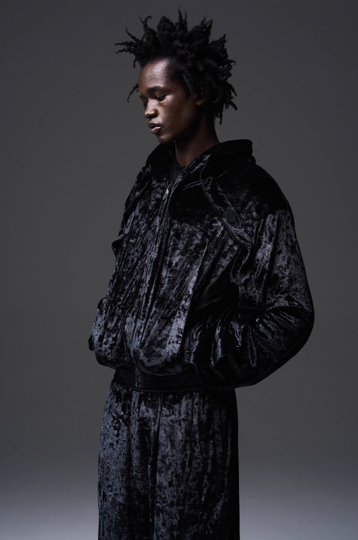 BLIND NO PLAN 3D Fly Hank Velvet Zipper Hoodie