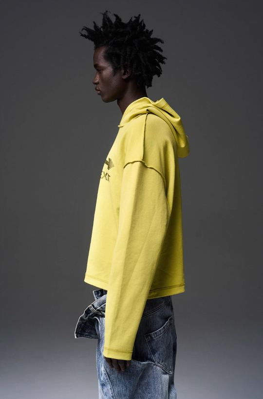 BLIND NO PLAN EMERGENCY EXIT Rhinestones Logo Hoodie