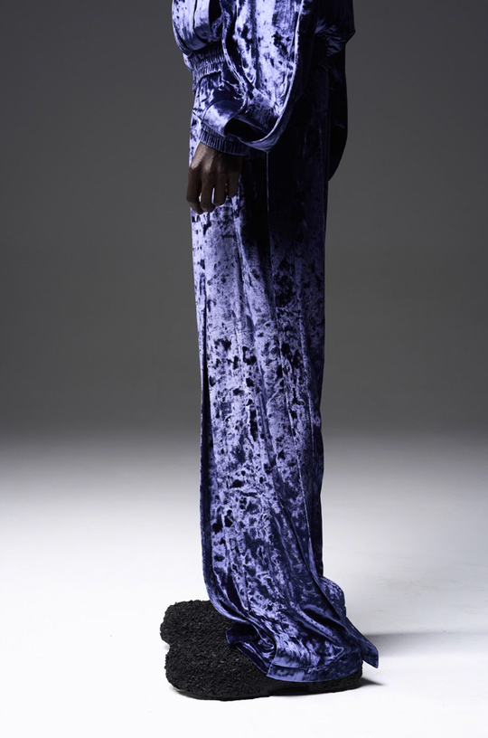BLIND NO PLAN 3D Fly Hank Velvet Pants