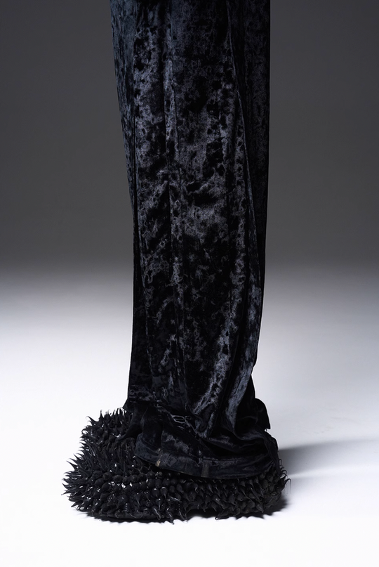 BLIND NO PLAN 3D Fly Hank Velvet Pants