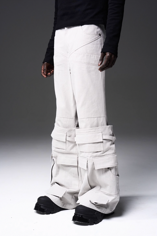 BLIND NO PLAN x BLACK8 Heavy Crafted Tube Boots Work Pocket Trousers