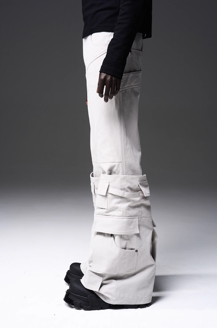 BLIND NO PLAN x BLACK8 Heavy Crafted Tube Boots Work Pocket Trousers