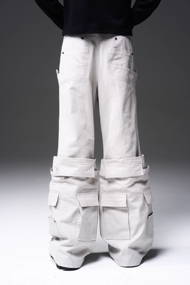 BLIND NO PLAN x BLACK8 Heavy Crafted Tube Boots Work Pocket Trousers