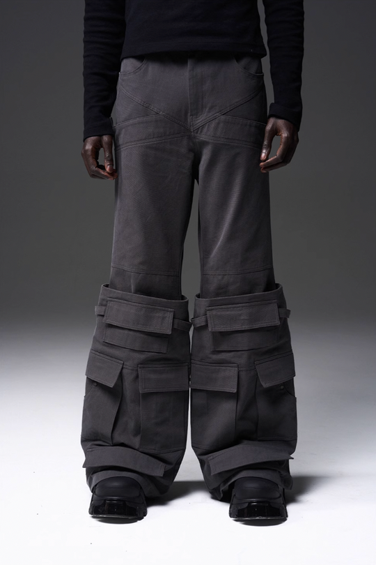 BLIND NO PLAN x BLACK8 Heavy Crafted Tube Boots Work Pocket Trousers