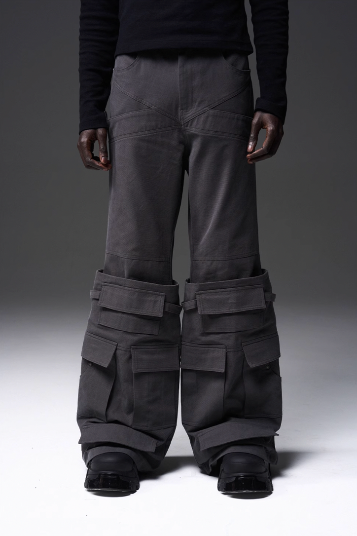 BLIND NO PLAN x BLACK8 Heavy Crafted Tube Boots Work Pocket Trousers