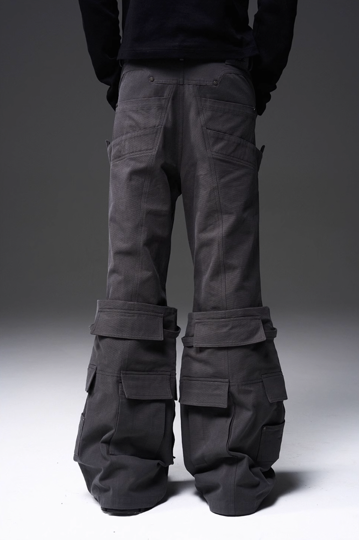 BLIND NO PLAN x BLACK8 Heavy Crafted Tube Boots Work Pocket Trousers