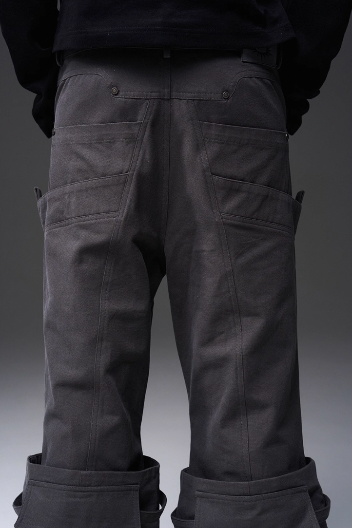 BLIND NO PLAN x BLACK8 Heavy Crafted Tube Boots Work Pocket Trousers