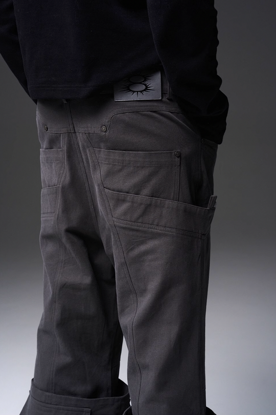 BLIND NO PLAN x BLACK8 Heavy Crafted Tube Boots Work Pocket Trousers