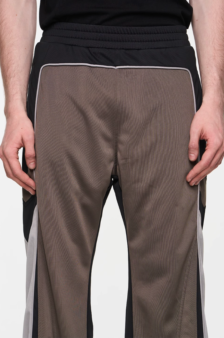 BLIND NO PLAN Color Blocked Sports Embroidered Pants