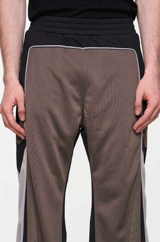 BLIND NO PLAN Color Blocked Sports Embroidered Pants