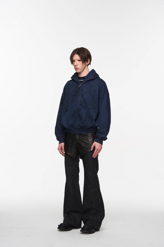 BLIND NO PLAN Double Layer Fake Two Piece Pants