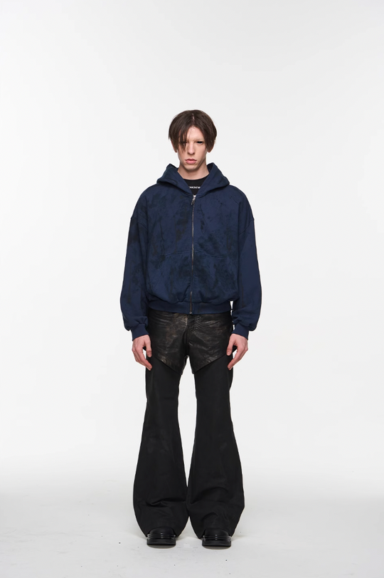 BLIND NO PLAN Double Layer Fake Two Piece Pants