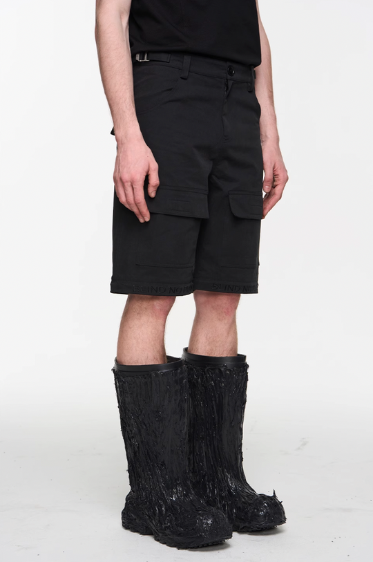 BLIND NO PLAN Two Tone Pocket Removable Logo Embroidered Work Pants