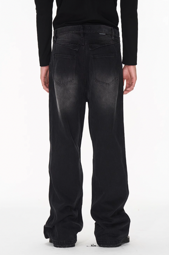 BLIND NO PLAN Dual Form Aged Washed Denim Jeans
