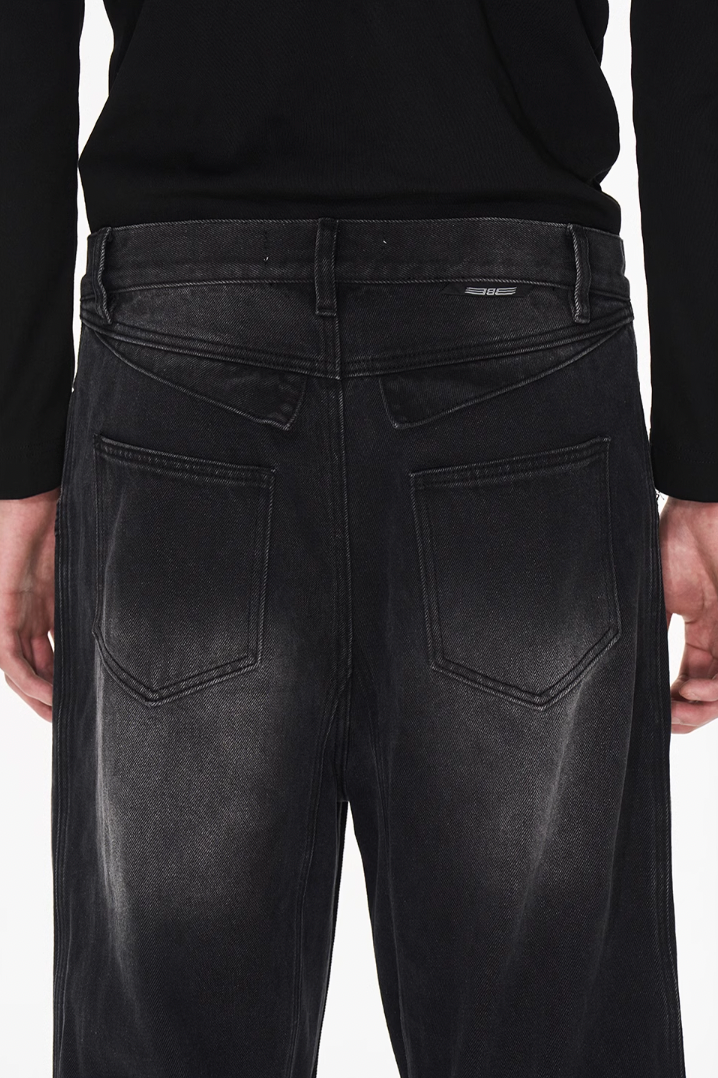 BLIND NO PLAN Dual Form Aged Washed Denim Jeans