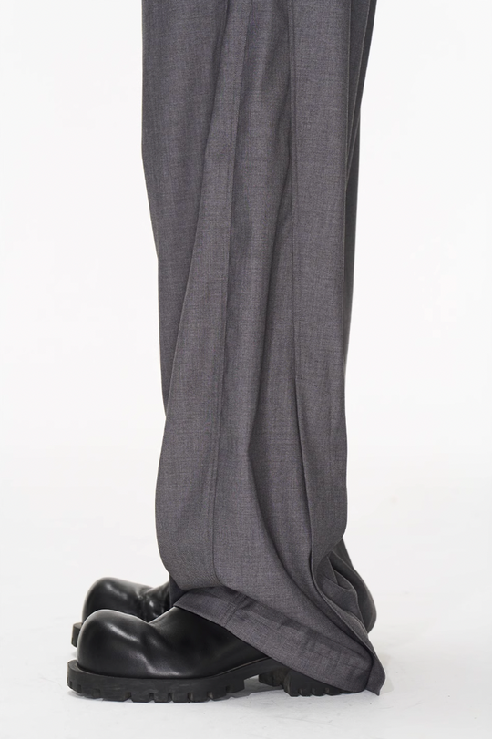 BLIND NO PLAN Wide Waisted Contour Suit Pants